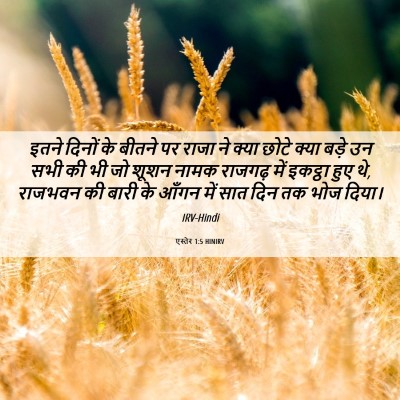 Picture 06 - एस्तेर 1:5 HINIRV - इतने दिनों के - Bible Verse Picture