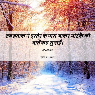 Picture 06 - एस्तेर 4:9 HINIRV - तब हताक ने एस्तेर - Bible Verse Picture