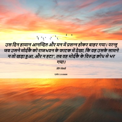 Picture 06 - एस्तेर 5:9 HINIRV - उस दिन हामान - Bible Verse Picture
