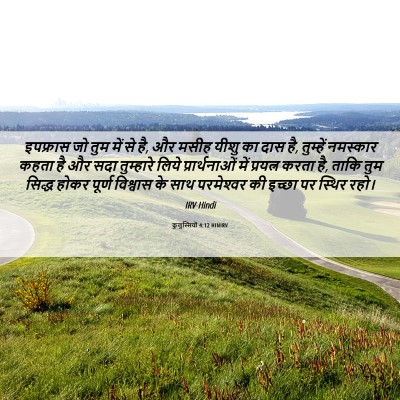 Picture 06 - कुलुस्सियों 4:12 HINIRV - इपफ्रास जो तुम में - Bible Verse Picture