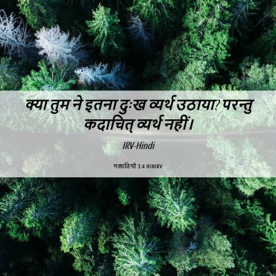 Picture 06 - गलातियों 3:4 HINIRV - क्या तुम ने इतना - Bible Verse Picture
