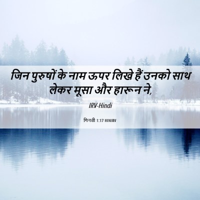 Picture 06 - गिनती 1:17 HINIRV - जिन पुरुषों के नाम - Bible Verse Picture