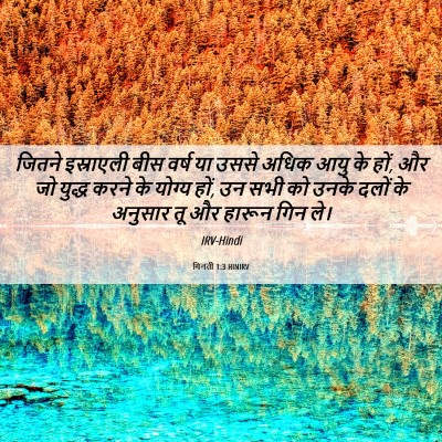 Picture 06 - गिनती 1:3 HINIRV - जितने इस्राएली - Bible Verse Picture