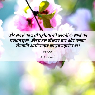 Picture 06 - गिनती 10:14 HINIRV - और सबसे पहले तो - Bible Verse Picture