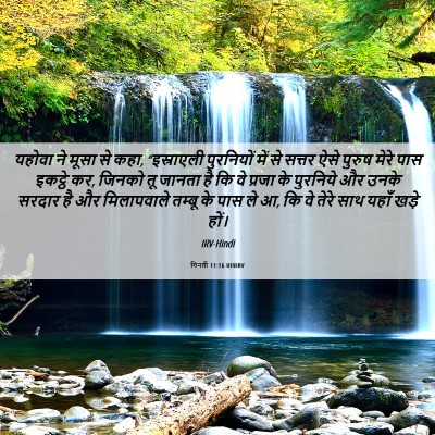 Picture 06 - गिनती 11:16 HINIRV - यहोवा ने मूसा से - Bible Verse Picture