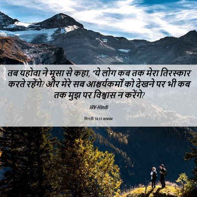 Picture 06 - गिनती 14:11 HINIRV - तब यहोवा ने मूसा से - Bible Verse Picture