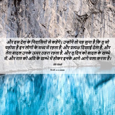 Picture 06 - गिनती 14:14 HINIRV - और इस देश के - Bible Verse Picture