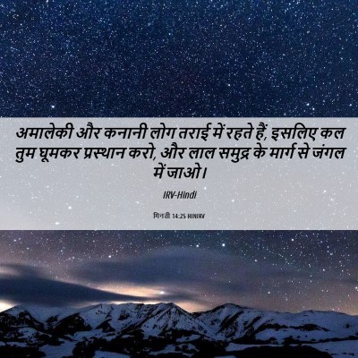 Picture 06 - गिनती 14:25 HINIRV - अमालेकी और कनानी - Bible Verse Picture