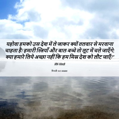 Picture 06 - गिनती 14:3 HINIRV - यहोवा हमको उस देश - Bible Verse Picture