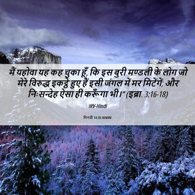 Picture 06 - गिनती 14:35 HINIRV - मैं यहोवा यह कह - Bible Verse Picture