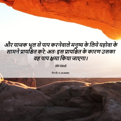 Picture 06 - गिनती 15:28 HINIRV - और याजक भूल से पाप - Bible Verse Picture