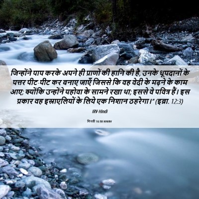 Picture 06 - गिनती 16:38 HINIRV - जिन्होंने पाप - Bible Verse Picture