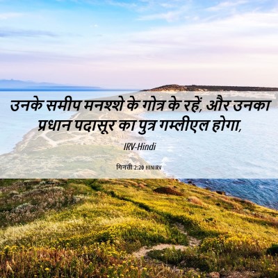 Picture 06 - गिनती 2:20 HINIRV - उनके समीप मनश्शे - Bible Verse Picture