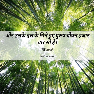 Picture 06 - गिनती 2:6 HINIRV - और उनके दल के गिने - Bible Verse Picture