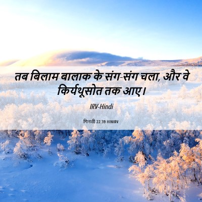 Picture 06 - गिनती 22:39 HINIRV - तब बिलाम बालाक के - Bible Verse Picture