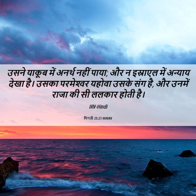Picture 06 - गिनती 23:21 HINIRV - उसने याकूब में - Bible Verse Picture