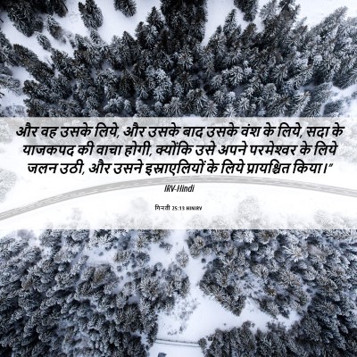Picture 06 - गिनती 25:13 HINIRV - और वह उसके लिये, और - Bible Verse Picture