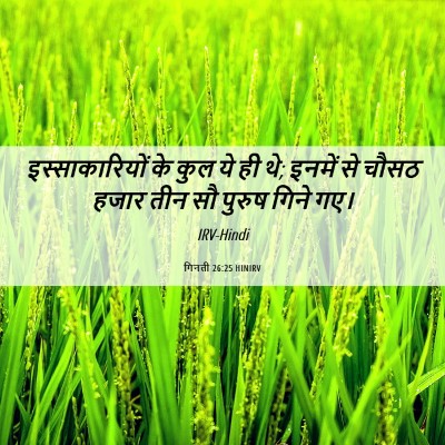Picture 06 - गिनती 26:25 HINIRV - इस्साकारियों के - Bible Verse Picture