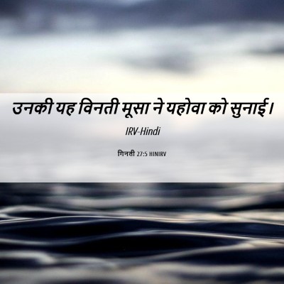 Picture 06 - गिनती 27:5 HINIRV - उनकी यह विनती मूसा - Bible Verse Picture