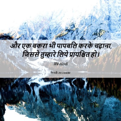 Picture 06 - गिनती 29:5 HINIRV - और एक बकरा भी - Bible Verse Picture
