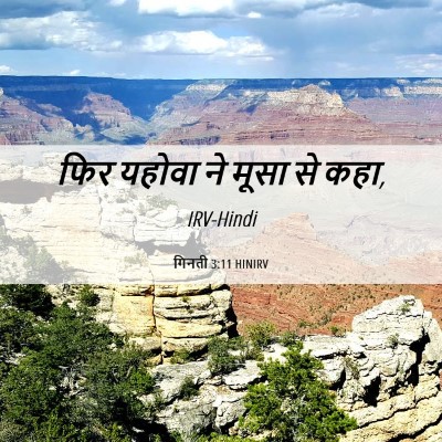 Picture 06 - गिनती 3:11 HINIRV - फिर यहोवा ने मूसा - Bible Verse Picture