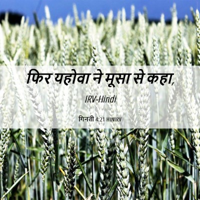 Picture 06 - गिनती 4:21 HINIRV - फिर यहोवा ने मूसा - Bible Verse Picture