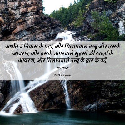 Picture 06 - गिनती 4:25 HINIRV - अर्थात् वे निवास - Bible Verse Picture