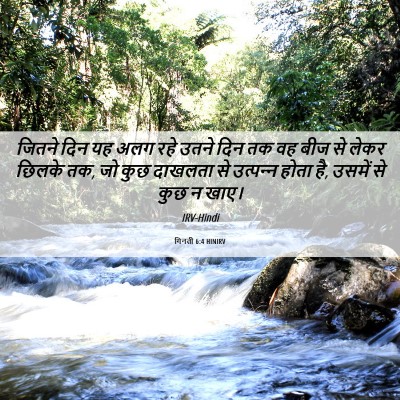 Picture 06 - गिनती 6:4 HINIRV - जितने दिन यह अलग - Bible Verse Picture