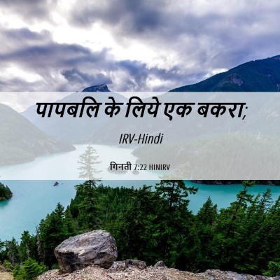 Picture 06 - गिनती 7:22 HINIRV - पापबलि के लिये एक - Bible Verse Picture