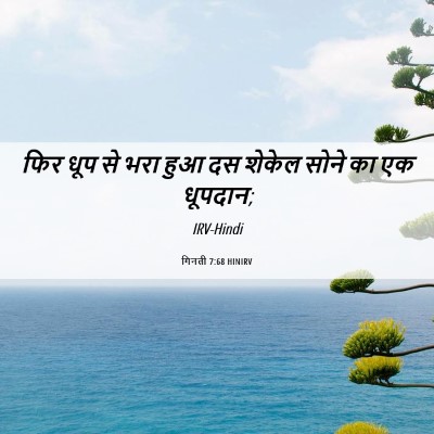 Picture 06 - गिनती 7:68 HINIRV - फिर धूप से भरा हुआ - Bible Verse Picture