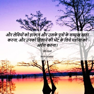 Picture 06 - गिनती 8:13 HINIRV - और लेवियों को - Bible Verse Picture
