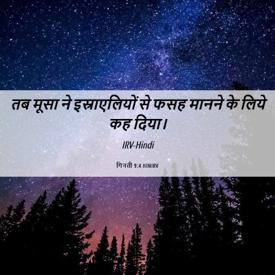 Picture 06 - गिनती 9:4 HINIRV - तब मूसा ने - Bible Verse Picture