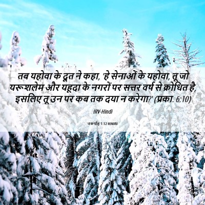 Picture 06 - जकर्याह 1:12 HINIRV - तब यहोवा के दूत ने - Bible Verse Picture