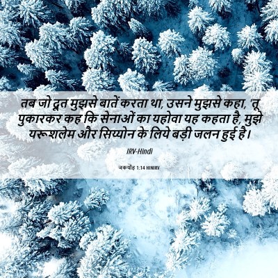 Picture 06 - जकर्याह 1:14 HINIRV - तब जो दूत मुझसे - Bible Verse Picture