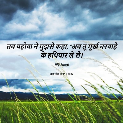 Picture 06 - जकर्याह 11:15 HINIRV - तब यहोवा ने मुझसे - Bible Verse Picture