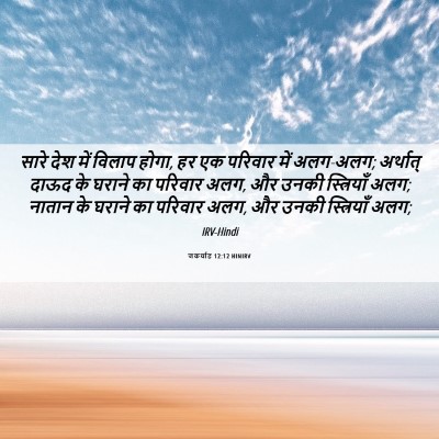 Picture 06 - जकर्याह 12:12 HINIRV - सारे देश में विलाप - Bible Verse Picture