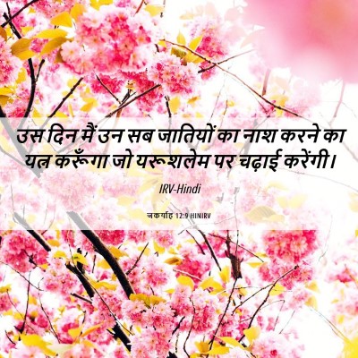 Picture 06 - जकर्याह 12:9 HINIRV - उस दिन मैं उन सब - Bible Verse Picture
