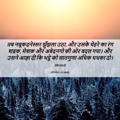 Picture 06 - दानिय्येल 3:19 HINIRV - तब नबूकदनेस्सर - Bible Verse Picture