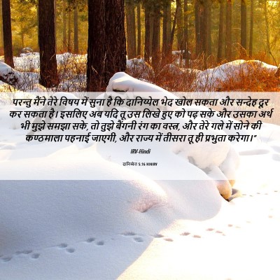 Picture 06 - दानिय्येल 5:16 HINIRV - परन्तु मैंने तेरे - Bible Verse Picture