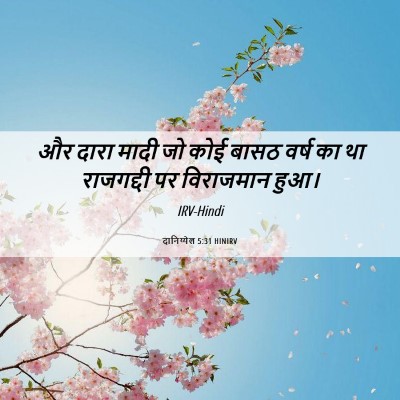 Picture 06 - दानिय्येल 5:31 HINIRV - और दारा मादी जो कोई - Bible Verse Picture