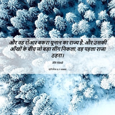 Picture 06 - दानिय्येल 8:21 HINIRV - और वह रोंआर बकरा - Bible Verse Picture