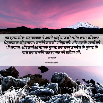 Picture 06 - नहेम्याह 3:1 HINIRV - तब एल्याशीब* - Bible Verse Picture