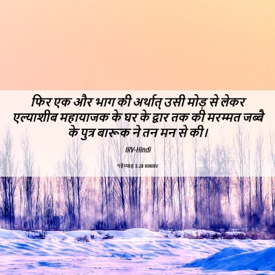 Picture 06 - नहेम्याह 3:20 HINIRV - फिर एक और भाग की - Bible Verse Picture