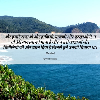 Picture 06 - नहेम्याह 9:34 HINIRV - और हमारे राजाओं और - Bible Verse Picture