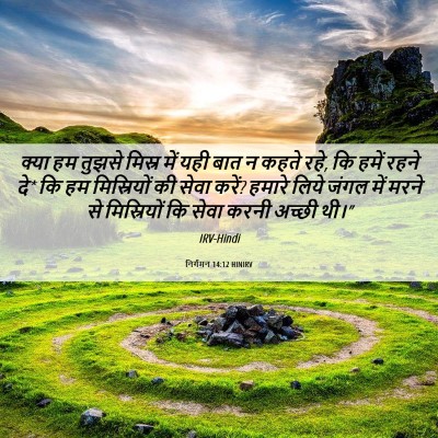 Picture 06 - निर्गमन 14:12 HINIRV - क्या हम तुझसे - Bible Verse Picture