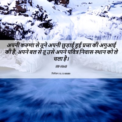 Picture 06 - निर्गमन 15:13 HINIRV - अपनी करुणा से तूने - Bible Verse Picture