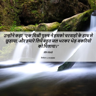 Picture 06 - निर्गमन 2:19 HINIRV - उन्होंने कहा, “एक - Bible Verse Picture