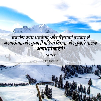 Picture 06 - निर्गमन 22:24 HINIRV - तब मेरा क्रोध - Bible Verse Picture
