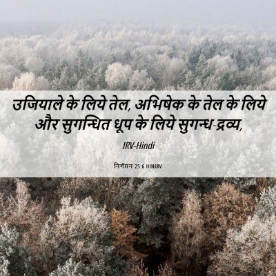 Picture 06 - निर्गमन 25:6 HINIRV - उजियाले के लिये - Bible Verse Picture