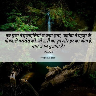 Picture 06 - निर्गमन 35:30 HINIRV - तब मूसा ने - Bible Verse Picture
